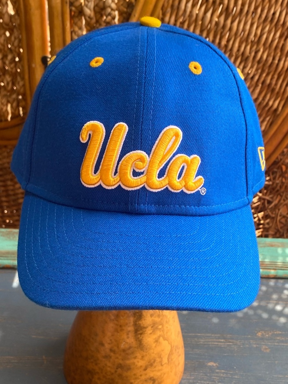 UCLA Script Blue & Gold Baseball Cap Size 71/4 Excellent Condition